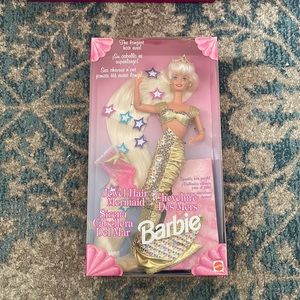 Jewel Hair Mermaid Sirena Barbie, New in box!!!